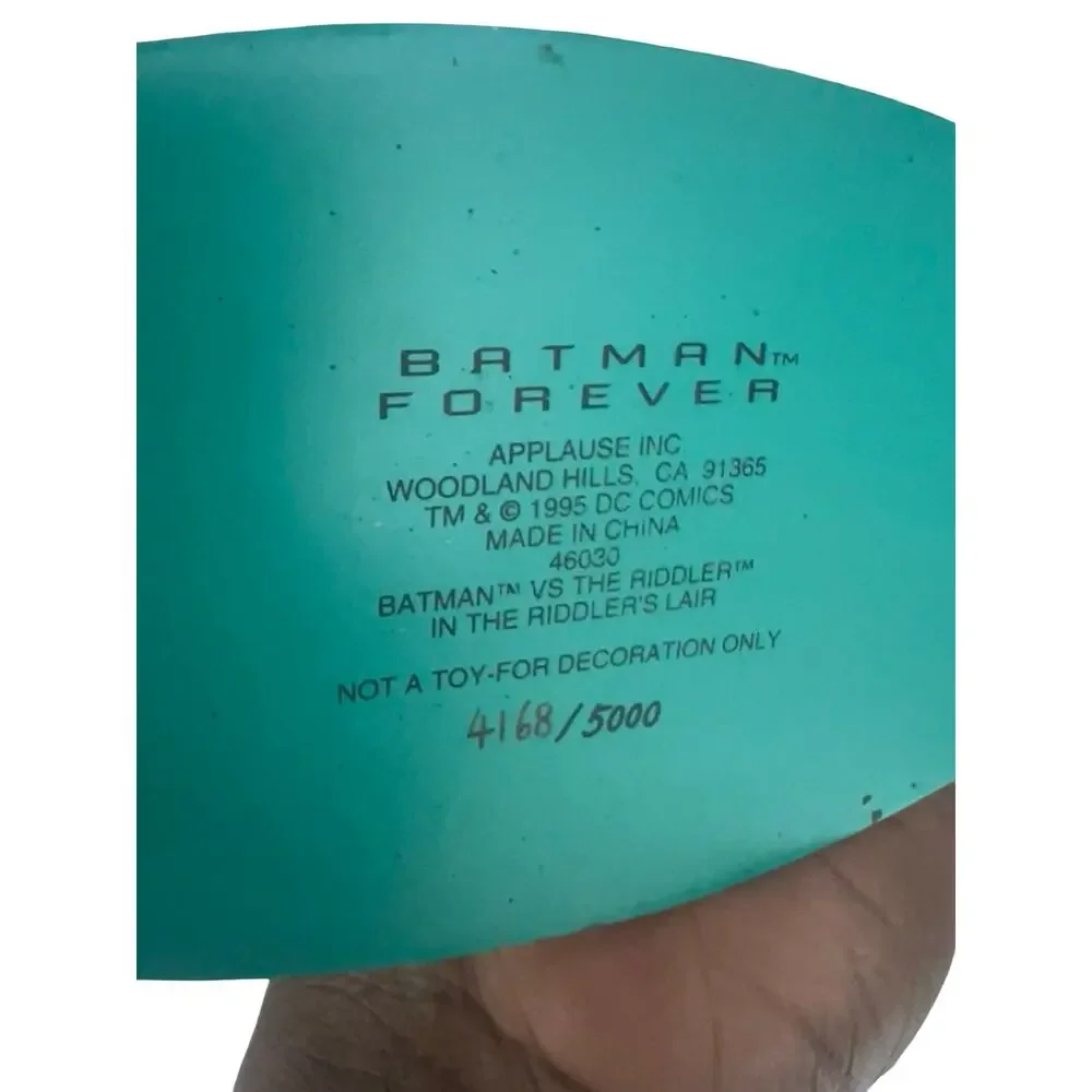 1995 Applause Batman Forever Batman vs Riddler Riddler’s Lair Diorama 4168/5000